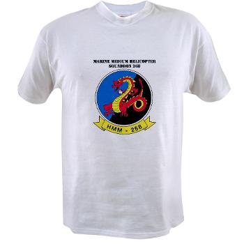 MMHS268 - A01 - 04 - Marine Medium Helicopter Squadron 268 with Text - Value T-Shirt - Click Image to Close